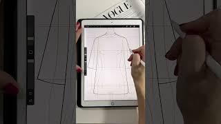 Как рисовать эскизы одежды? Уроки Procreate. Fashion иллюстрация