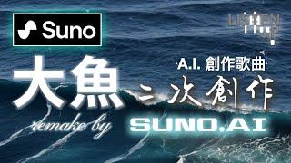 SUNO AI 二次創作歌曲《大魚》｜SUNO 創作歌曲有幾厲害？重新編曲能力有多高？#suno #suno作曲 #aimusic #listenup