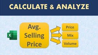 How to analyze sales and average selling price (ASP)