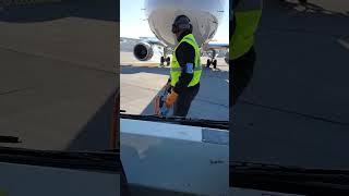 Ramp agent plane pushback #ramp #rampagent #plane #shorts #shortvideo #viralshorts #shortsvideo