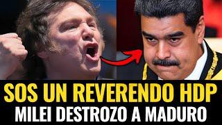 ¡LO HIZO MIERD4! MILEI FURIOSO CON MADURO