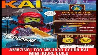 AMAZING LEGO NINJAGO SCUBA KAI MINIFIGURE BUILD