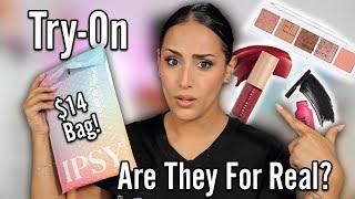 I CAN'T BELIEVE THIS WAS IN THE BAG! IPSY GLAM BAG TRY-ON REVIEW