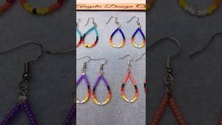 Simple Beaded Earrings Tutorial (Pt. 1) #beadwork #tutorial #beadingtutorials