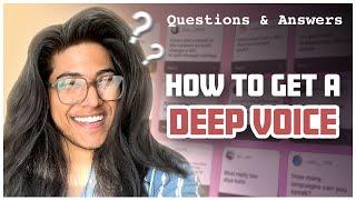 How to get a deep voice ?  QnA || Vishesh Milind