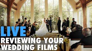 Judgmentally Reviewing Your Wedding Films