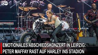 EMOTIONALES ABSCHIEDSKONZERT IN LEIPZIG: PETER MAFFAY RAST AUF HARLEY INS STADION | SH News German