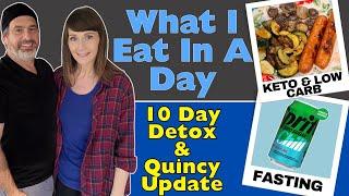 What I Eat In A Day | Low Carb & Fasting | Surgery Update & Detox Diet