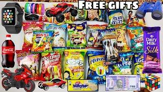 Latest collection of snacks with free gifts and toys inside unboxing and review ! Maja aa gaya