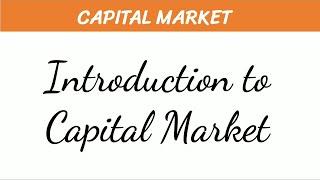 Introduction to Capital Market