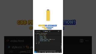 ️ How to Create a Pencil Loading Animation | HTML + CSS 