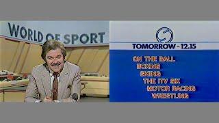 ITV 11.12.1981 - Dickie Davies previews tomorrow's World of Sport