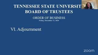 12-13-24 Special Meeting of the Board of Trustees