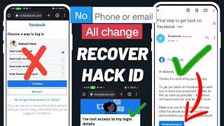 How to Recover Facebook Hacked account without Email and Phone number 2025 | fb hack recover 2025