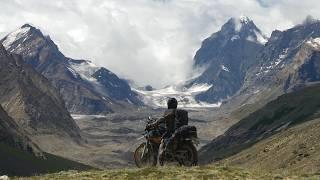 Riding through Himalayan Glaciers, solo motorbike adventure Episode 11