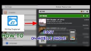 HOW TO TRANSFER SHADER FILE IN MINECRAFT ON MOBILE (TAGALOG) TUTORIAL