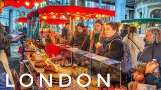 Walking London Borough Market | London Bridge to Borough Market | 4K HDR London Walking Tour