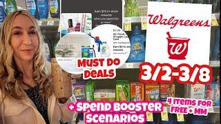 WALGREENS MUST DO DEALS 3/2-3/8 + SPEND BOOSTER SCENARIOS