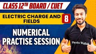 Electric Charge and Fields 08 | Numerical Practice Session | Class 12th/CUET
