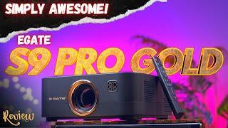 The Best Projector For home Theater Under 25K  EGate S9 Pro Gold Projector Unboxing & Review