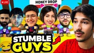 I Played Stumble Guys with@liveinsaan@theRachitroo @XyaaLive .. And Bee Club Members – EPIC Moments!