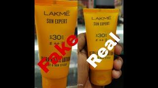 Lakme sunscreen Fake or real kaise pata karen