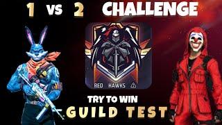 [ LIVE ] GUILD WAR ROUND 2 LIVE | 1 VS 2 GUILD TEST  FF LIVE UID CHECK | #shorts #freefire #viral