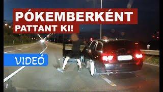 Pókemberként PATTANT KI és vágódott a kamerás autó elé a BMW sofőrje