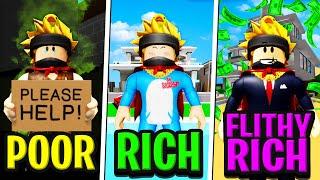 POOR to RICH to FILTHY RICH in Roblox BROOKHAVEN RP!! (Story)