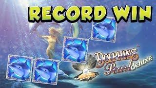 RECORD WIN 4€ bet BIG WIN - Dolphins Pearl HUGE WIN