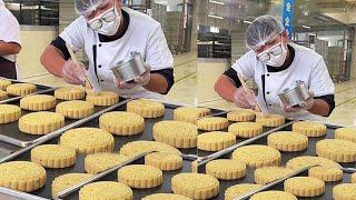 In Mooncake Production, What Are Brushes And Fans Used For?  #Mooncake #China #Chinesefood