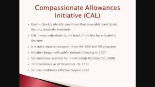 Social Security: Disability Programs and Compassionate Allowances