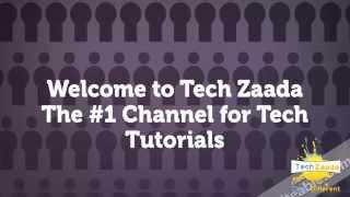 Welcome to my Channel (Tech Zaada)