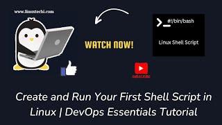 Create and Run Your First Shell Script in Linux | DevOps Essentials Tutorial