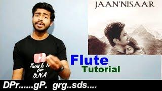 Jaan Nisar | Full Flute tutorial | E bass | Jeevan Dhami