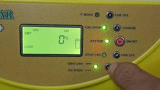 Gamma 3350 function |Enable Disable DG Mode| Enable Disable Grid Charging | Screen Hold #utlsolar