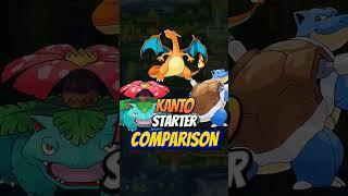 Charizard vs Venusaur vs Blastoise Starter Comparion#shorts