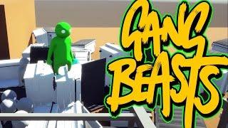 Gang Beasts - Too Many Dumpsters!!! [Father and Son Gameplay]