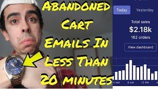 MAKING PROFITABLE ABANDONED CART EMAILS IN UNDER 20 MINUTES FOR FREE - Shopify Dropshipping 2018