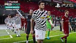 PES 2021| CPU vs CPU - Liverpool vs Manchester United EPL 4K HDR PS5