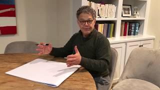 Al Franken Drawing a Map of the United States from Memory