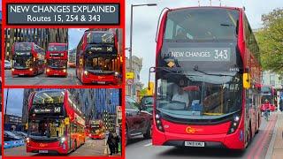 NEW BUS PROPOSALS *EXPLAINED* | Routes 15, 254 & 343 Could Be Changed (Inc. Buses In Aldgate)