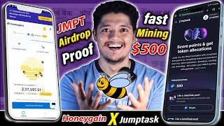 Mining $350 JMPT Coin  | Honeygain X Jumptask Airdrop Farming 2024 - Honeygain Jumptask Mining 2024