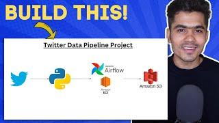 Twitter Data Pipeline using Airflow for Beginners | Data Engineering Project