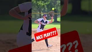  Slow Motion Hustle! Pitcher Calls Her Own Pop-Up! #softball