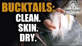 How to Skin a Deer Tail | Clean, Skin, and Dry YOUR OWN BUCKTAIL! - Against The Stream Angling