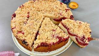 German Plum Cake With Streusel