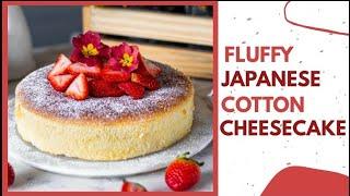FLUFFY JAPANESE COTTON CHEESECAKE RECIPE | Homemade cheesecake simple recipe | Bake With Shivesh