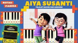 PIANIKA TELOLET BASURI AIYA SUSANTI | NOTASI PIANIKA