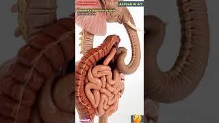 Internal View of Elephant's Digestive System Animation | Animals AI Art | 61